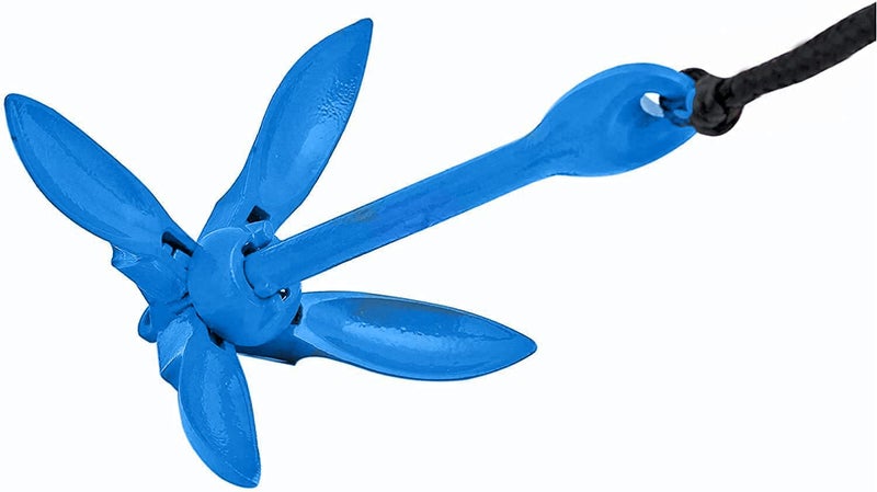 XIALUO Marine Kayak Anchor Kits 3.5 lb Folding Anchor Accessories with 30 ft Rope for Fishing Kayaks  Canoe  Jet Ski  SUP Paddle Board and Small Boats - Image 5